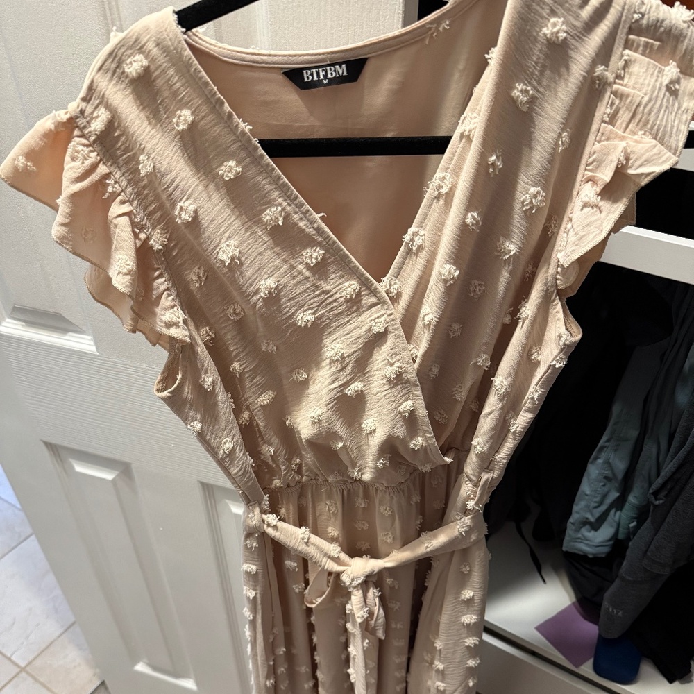 Ivory wrap dress